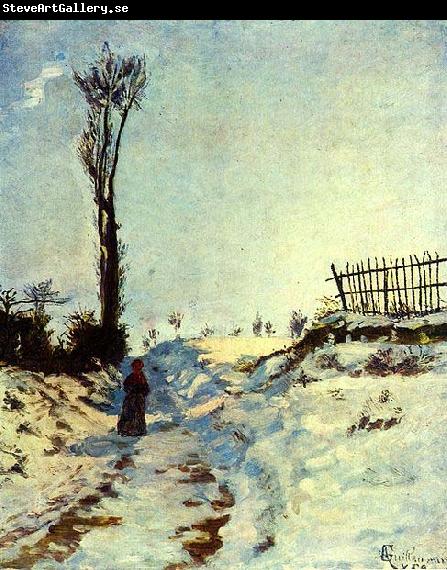 Armand guillaumin Hollow in the snow